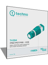 TECHNO Brochure TH394 Paneel&shy;gemonteerde Connectoren Met PUSH-IN Veer Systeem (EN)