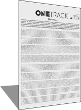 Instructies ONETRACK CONNECTIONS 9001-MF (IT/EN/FR/DE/NL/ES/PT/NO/DA/SV/RU/ZH/AR) Rev4