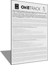 Instructies ONETRACK TRIMLESS TR, TR1 (IT/EN/FR/DE/NL/ES/PT/NO/DA/SV/RU/ZH/AR) Rev7